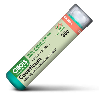 OLLOIS Causticum 30c – Organic, Lactose-Free, Vegan Homeopathic Medicine (80 Pellets, Pack of 1)