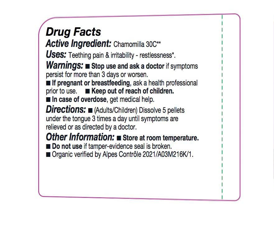 OLLOIS Chamomilla 30c Organic Lactose-Free Homeopathic Medicine – 80 Pellets