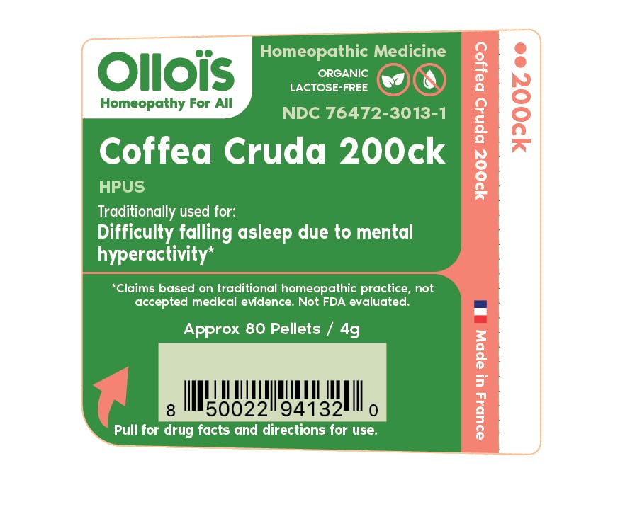OLLOIS Coffea Cruda 200ck – Organic & Lactose-Free Homeopathic Medicine, 80 Pellets