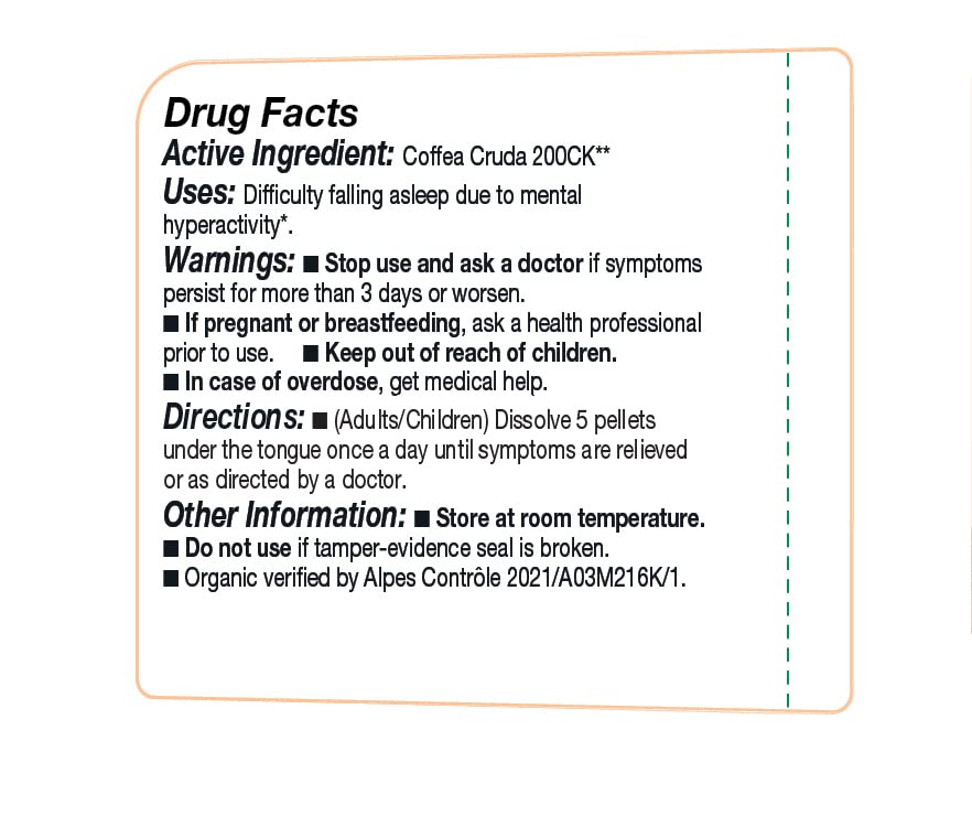 OLLOIS Coffea Cruda 200ck – Organic & Lactose-Free Homeopathic Medicine, 80 Pellets
