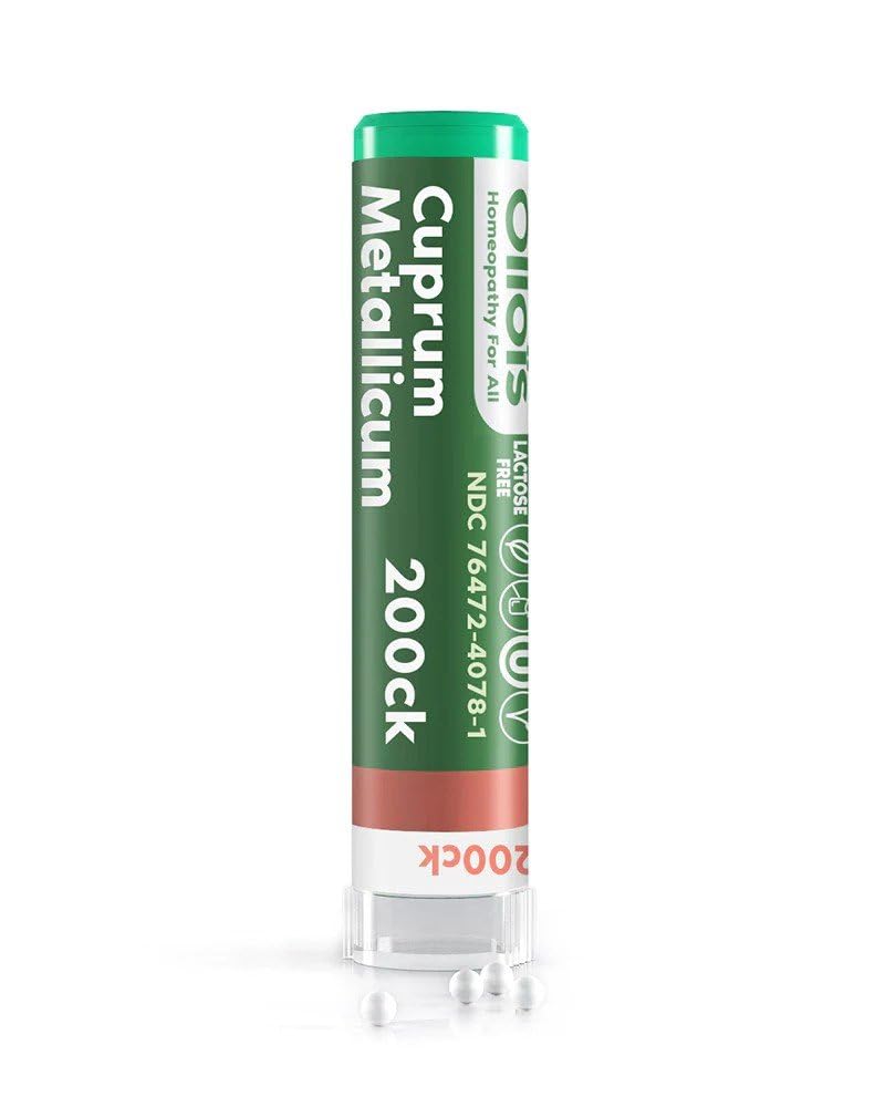 OLLOIS Cuprum Metallicum 200ck – Organic, Lactose-Free, Vegan Homeopathic Medicine (80 Pellets, Pack of 1)
