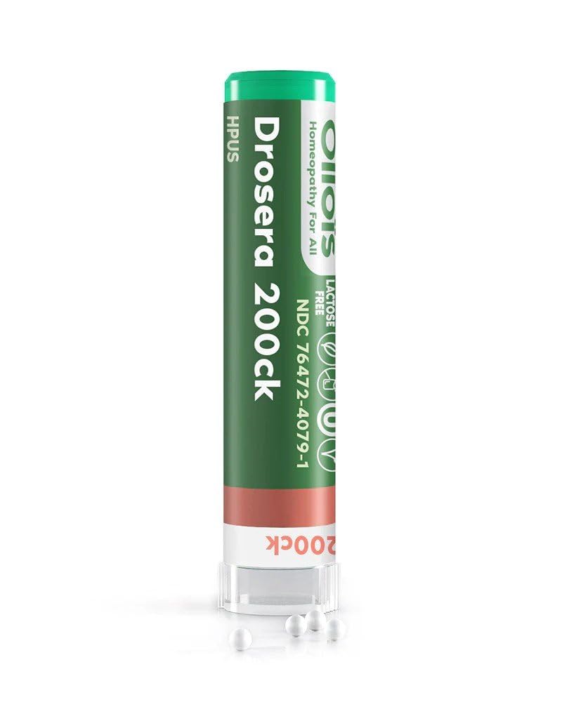 OLLOIS Drosera 200ck Organic, Lactose-Free, Vegan Homeopathic Medicine – 80 Pellets (Pack of 1)