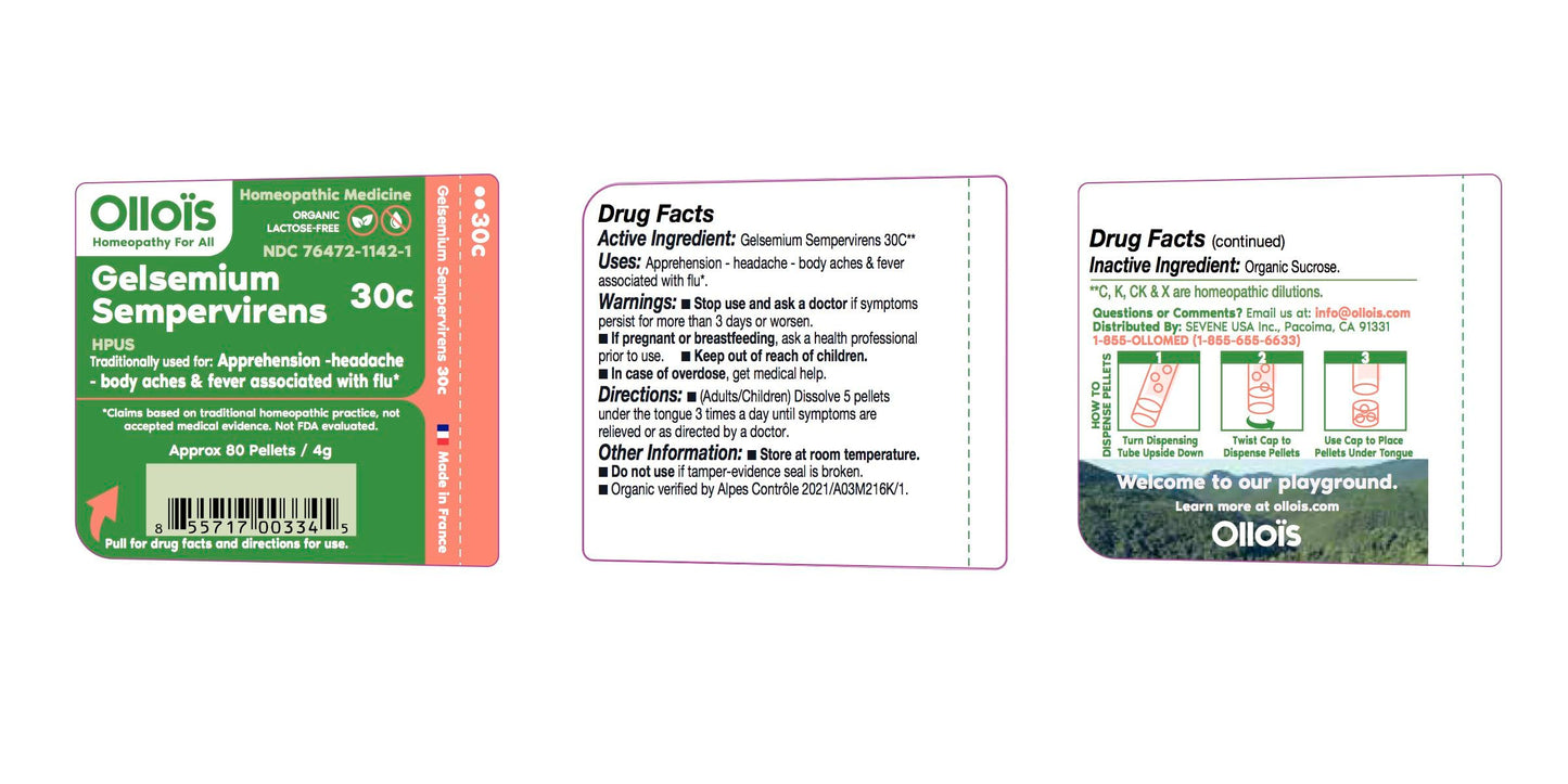 OLLOIS Gelsemium Sempervirens 30C Organic Homeopathic Pellets – 80 Pellets (Pack of 1)