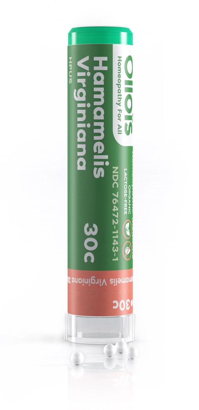OLLOIS Hamamelis Virginiana 30c – Organic, Lactose-Free Homeopathic Medicine (80 Pellets)