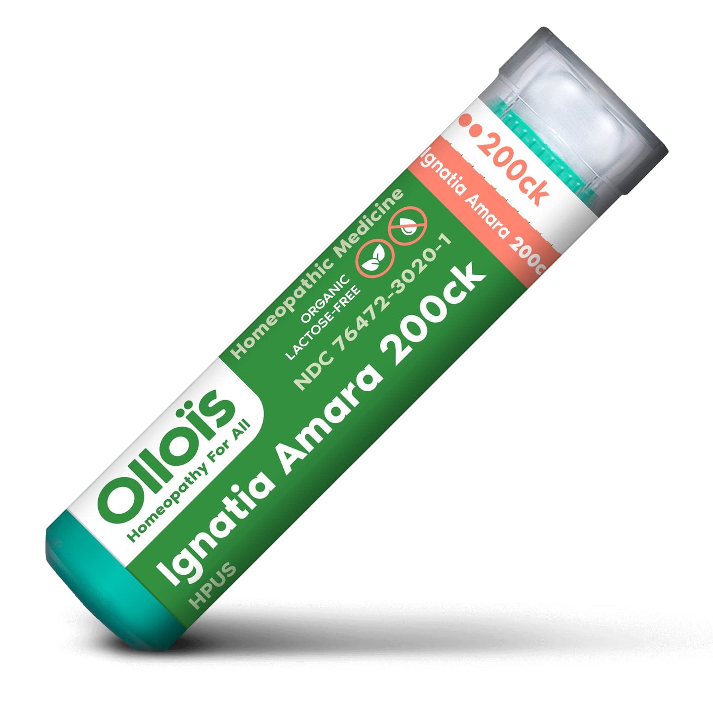 OLLOIS Ignatia Amara 200ck Organic Vegan Homeopathic Medicine 80 Pellets