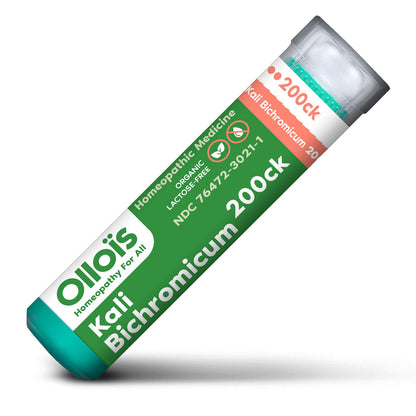 OLLOIS Kali Bichromicum 200ck – Organic & Lactose-Free Homeopathic Medicine, 80 Pellets (Pack of 1)
