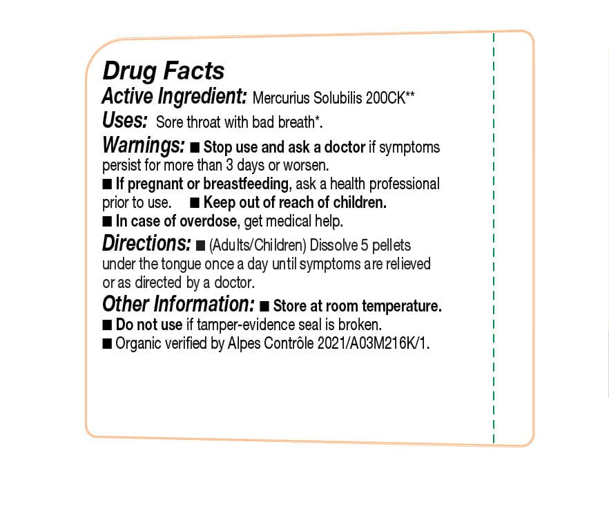 OLLOIS Mercurius Solubilis 200ck – Organic, Lactose-Free, Vegan (80 Pellets, Pack of 1)