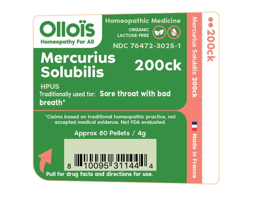 OLLOIS Mercurius Solubilis 200ck – Organic, Lactose-Free, Vegan (80 Pellets, Pack of 1)