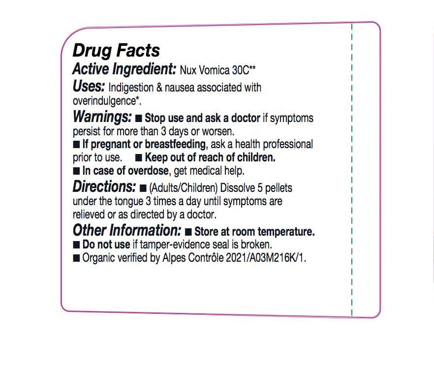 OLLOIS Nux Vomica 30C – Organic, Lactose-Free Homeopathic Medicine, 80 Pellets