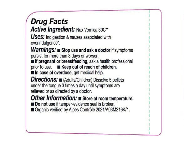OLLOIS Nux Vomica 30c Organic Homeopathic Medicine – 80 Pellets (Pack of 3) – Kosher, Lactose-Free