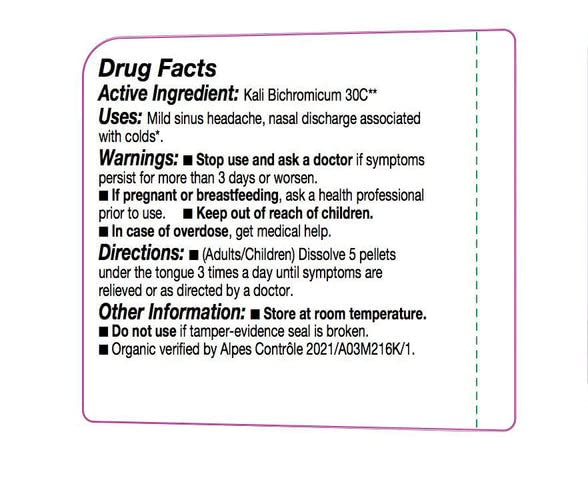 OLLOIS Kali Bichromicum 30c Organic, Lactose-Free, Kosher Homeopathic Medicine, 80 Pellets (Pack of 3)