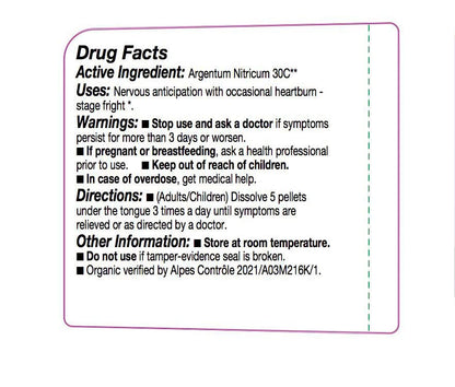 OLLOIS Argentum Nitricum 30C Organic – Lactose-Free Homeopathic Medicine, 80 Pellets