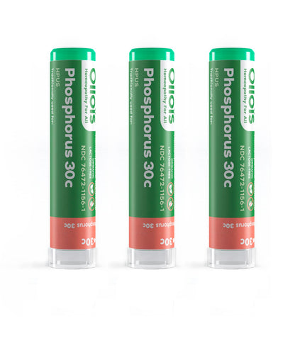 OLLOIS Phosphorus 30c Organic Homeopathic Medicine – Lactose-Free, Kosher (Pack of 3)