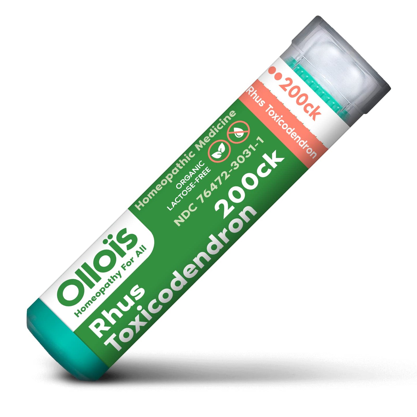 OLLOIS Rhus Toxicodendron 200ck – Organic, Lactose-Free, Vegan Homeopathic Pellets (80)