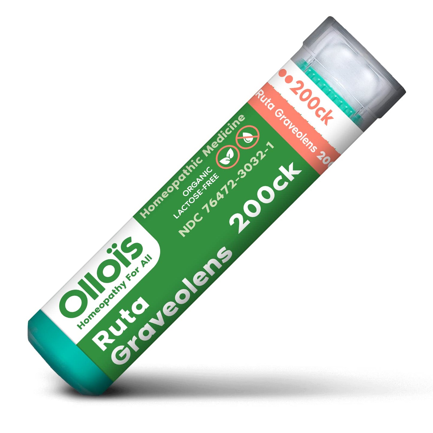 OLLOIS Ruta Graveolens 200ck - Organic, Lactose-Free Homeopathic Medicine, 80 Pellets (Pack of 1)