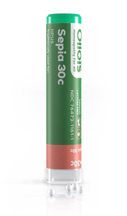 OLLOIS Sepia 30C Organic Lactose-Free Homeopathic Medicine – 80 Pellets (Pack of 1)