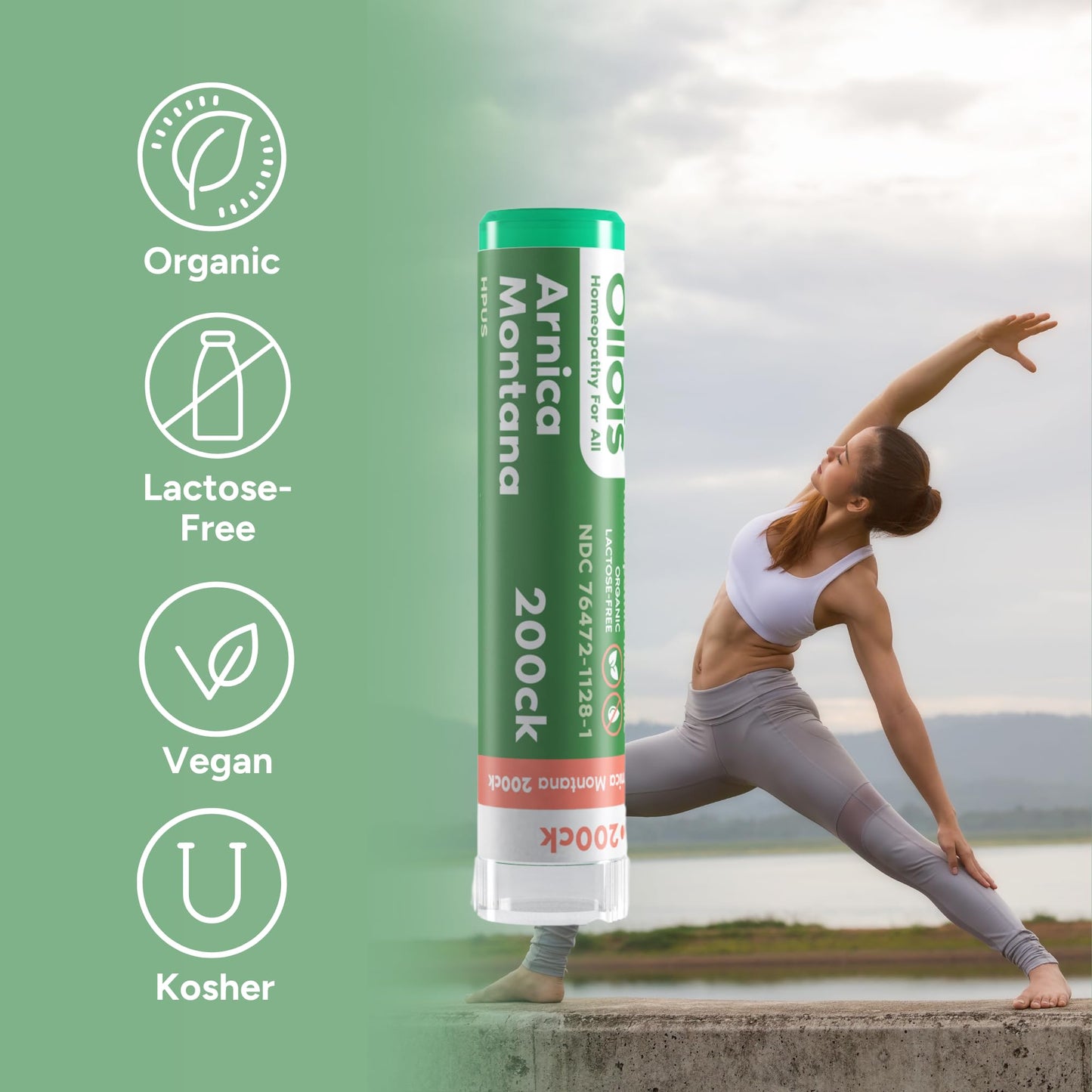 OLLOIS Organic Homeopathic Medicine Starter Kit – Lactose-Free (20 Pack)