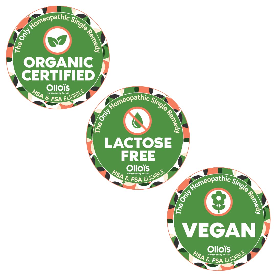 OLLOIS Natrum Muriaticum 200ck – Organic & Lactose-Free Homeopathic Medicine, 80 Pellets (Pack of 1)