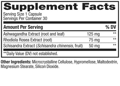 OLLY Chill Adaptogen – Ashwagandha, Rhodiola & Schisandra Mood Support (30 Ct)