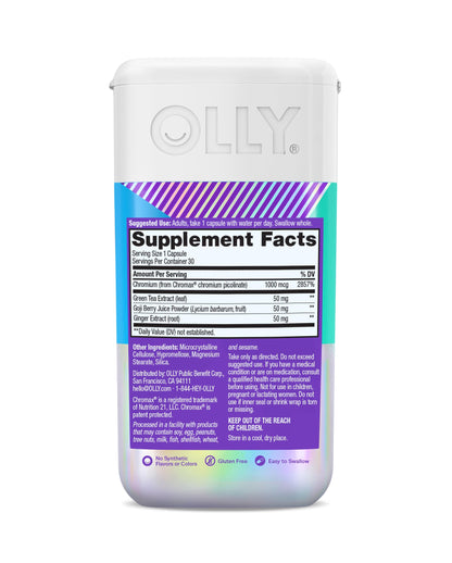 OLLY Combat Cravings: Metabolism & Energy Support - 30 Count