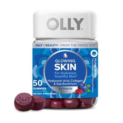 OLLY Glowing Skin Gummy – Hydration & Youthful Glow (50 Count)