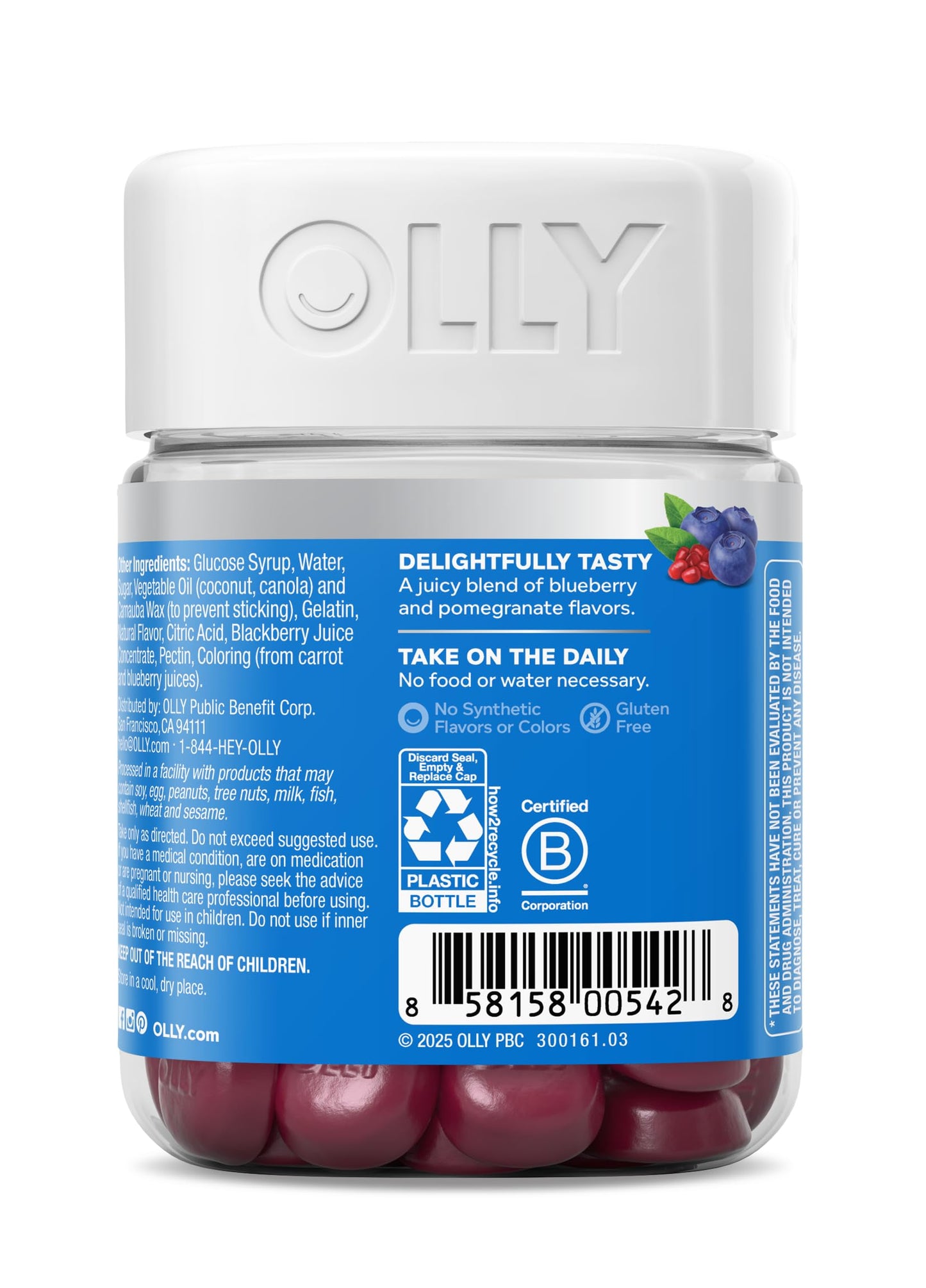 OLLY Glowing Skin Gummy – Hydration & Youthful Glow (50 Count)