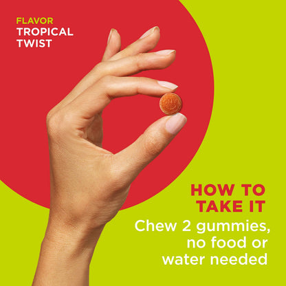 OLLY Multi + Probiotic Gummy – 1B CFUs, Immune & Digestive Support, Tropical Twist, 70 Count