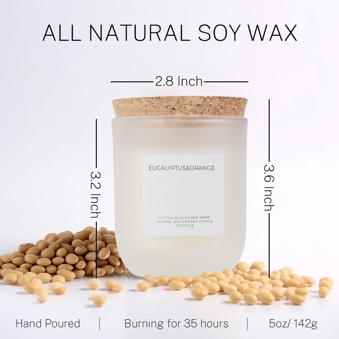 Olorvela Vanilla Soy Candle – 30-Hour, Highly Scented Home Fragrance & Gift