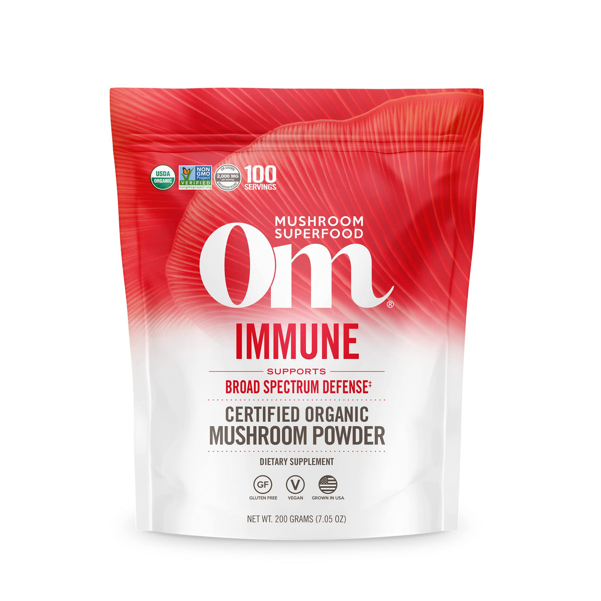 OM Mushroom Superfood Immune Blend Powder – 7.05 oz (100 Servings) Reishi & Turkey Tail BritishVita | Premium UK Vitamins & Wellness Supplements