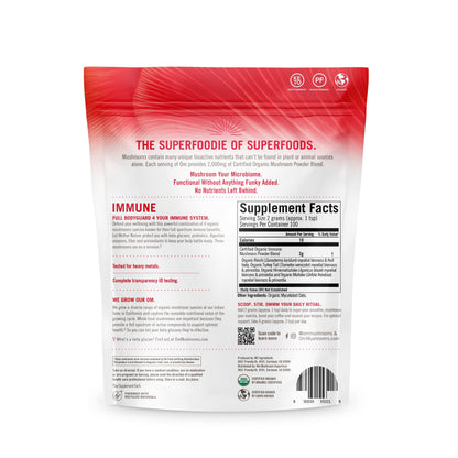 OM Mushroom Superfood Immune Blend Powder – 7.05 oz (100 Servings) Reishi & Turkey Tail BritishVita | Premium UK Vitamins & Wellness Supplements