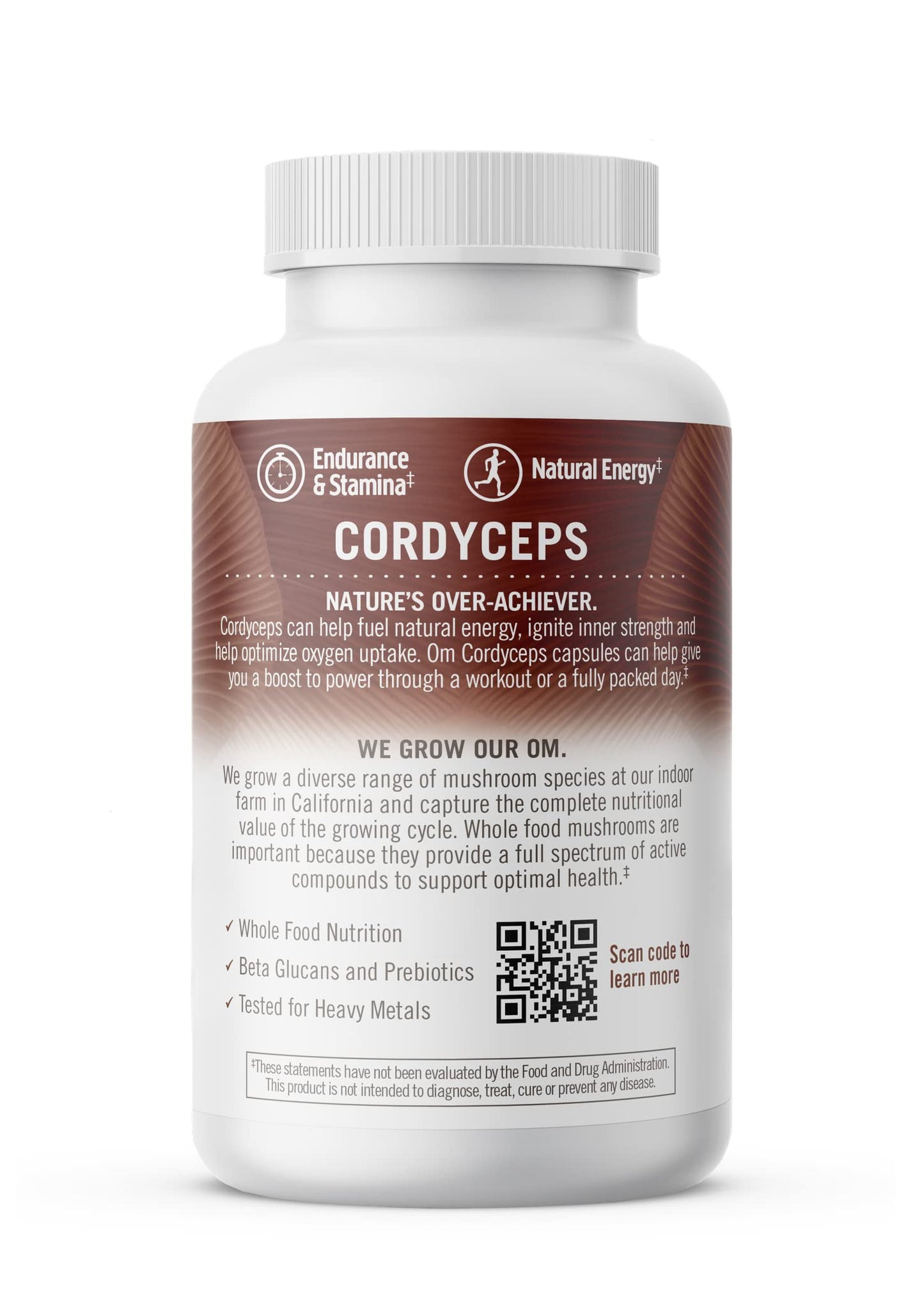 OM Mushroom Superfood Cordyceps Capsules – Organic Energy & Endurance (90 Count)