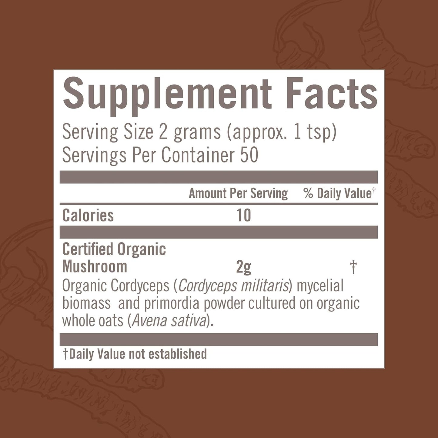 Cordyceps Organic Mushroom Powder | OM Mushroom Superfood – 3.5 oz, 50 Servings, Energy & Endurance