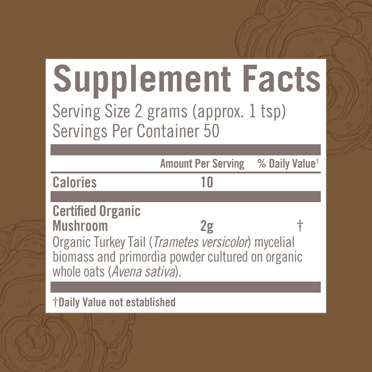 Om Mushroom Superfood Turkey Tail Organic Powder - 3.5 oz, 50 Servings | Immune Support