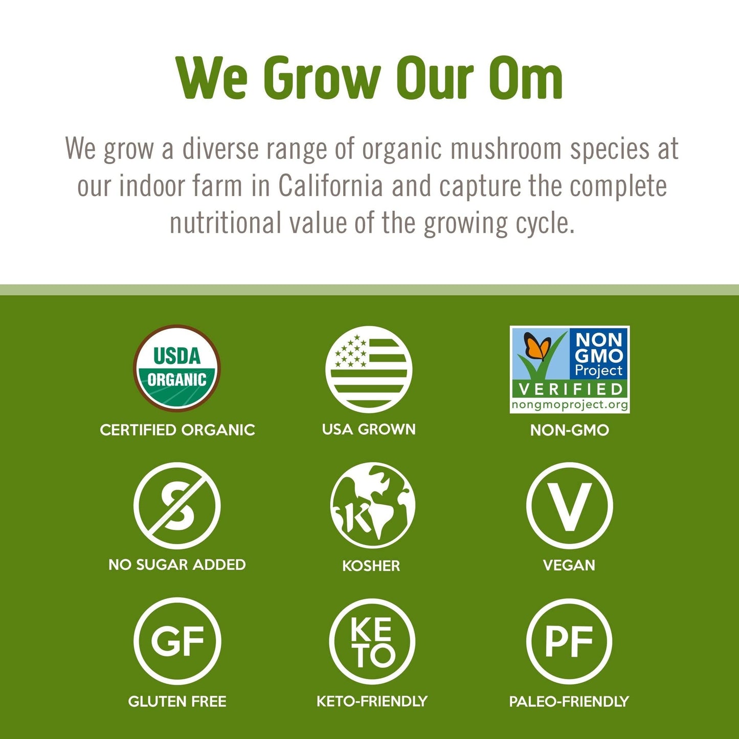Om Mushroom Reishi Organic Powder – 100 Servings, Stress Relief & Immune Support