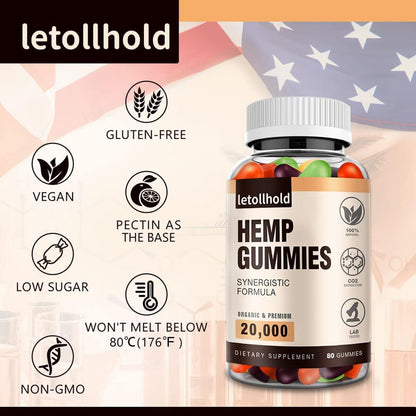 Hemp Gummies Edibles for Sleep – Pure Hemp Oil | Organic & Natural