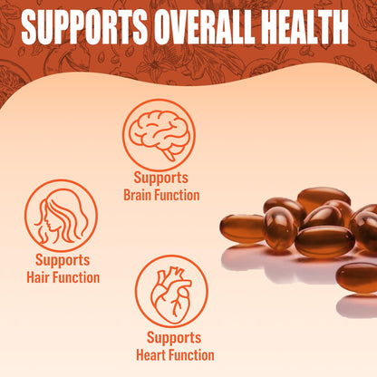 Shwfhi Ovela Pumpkin Seed Oil Capsules for Hair Growth – 2 in 1 Formula with Saw Palmetto | Non-GMO, Gluten Free | 200 Softgels