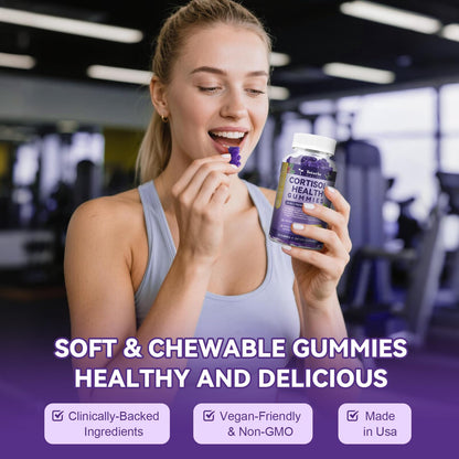 Cortisol Gummies 20-in-1 for Stress Support | Ashwagandha, Rhodiola, Magnesium