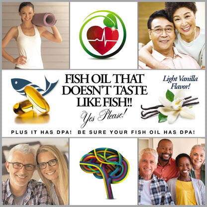 Wild Caught Omega-3 DPA Fish Oil - 2900 mg (90 SoftGels) | Triple-Strength Burp-Free
