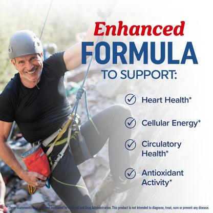 Omega 3 Fish Oil + CoQ10 – 1305mg Omega-3, 100mg CoQ10 | Heart Health | Non-GMO | 60 ct