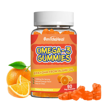 Omega 3 Gummies Supplement 1000mg - High Absorption DHA & EPA | Heart, Brain & Joint Support