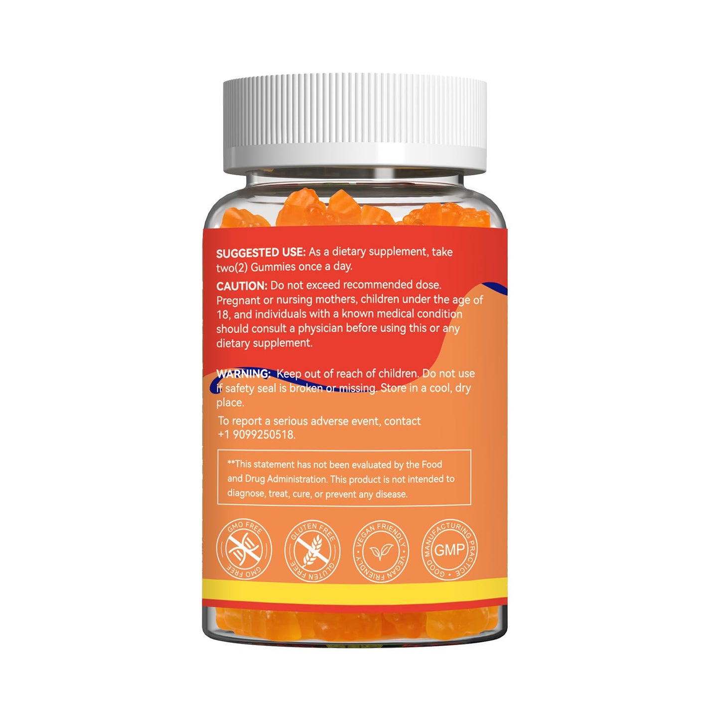 Omega 3 Gummies Supplement 1000mg - High Absorption DHA & EPA | Heart, Brain & Joint Support