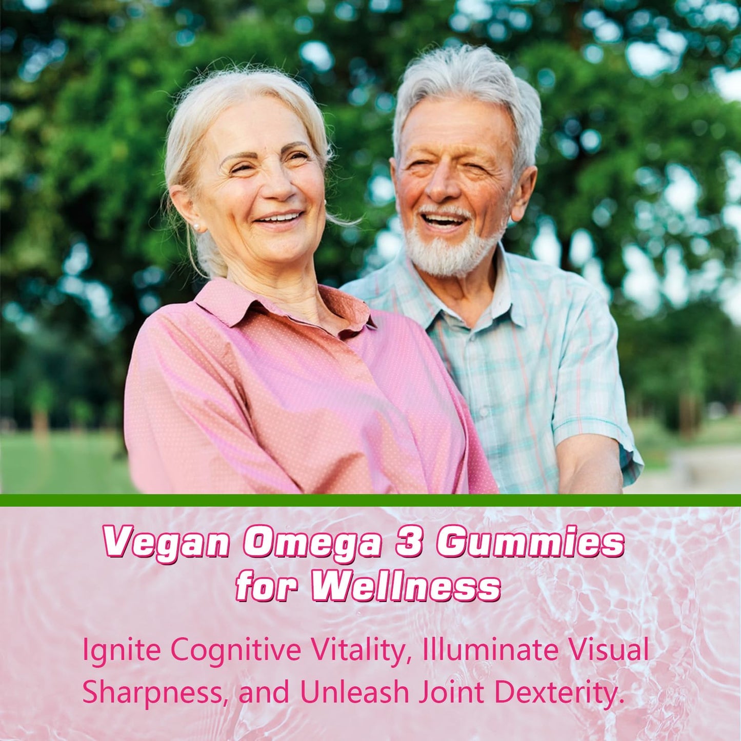 Algae Omega-3 Gummies – Vegan DHA & EPA, Sugar-Free, Strawberry, 120 Count