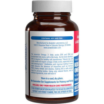 Omega 3 Fish Oil for Kids - Clinical Formula Gummies (EPA & DHA) | Anabolic Laboratories