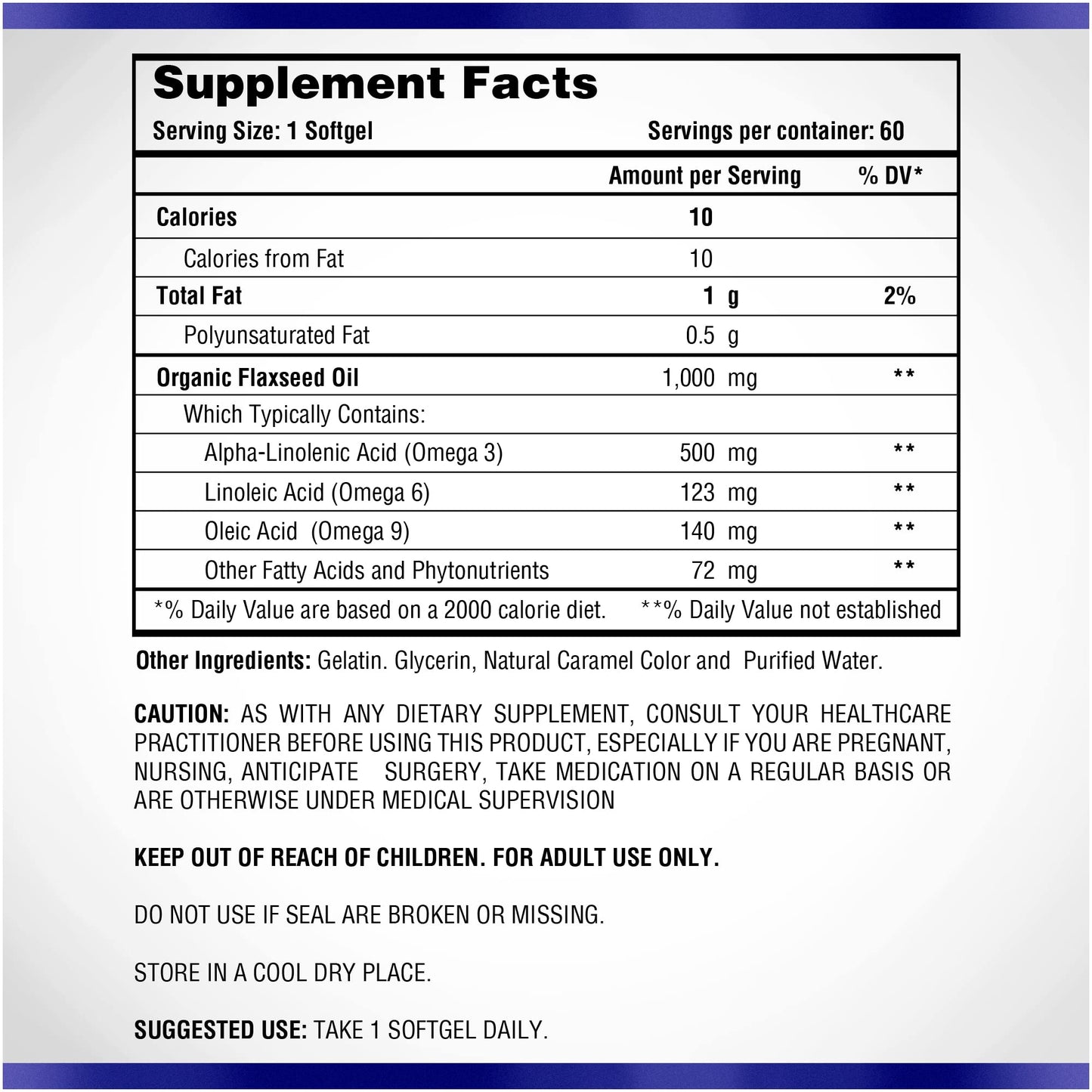 Omega 369 1000 mg Softgels – Natural Systems | Triple Omega 3-6-9 Flax Seed Oil