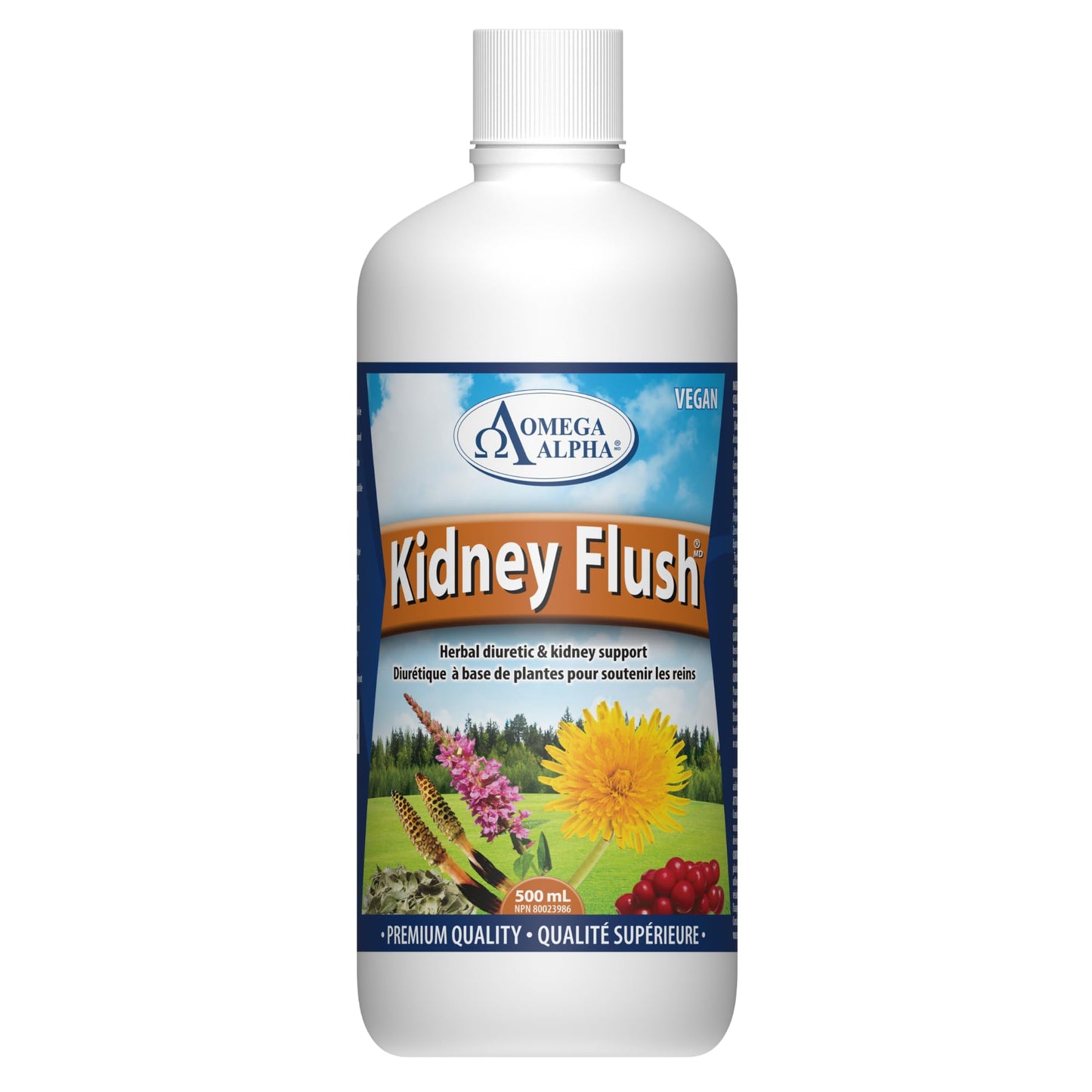 Omega Alpha Kidney Flush 500 ml | Herbal Diuretic for Kidney Health