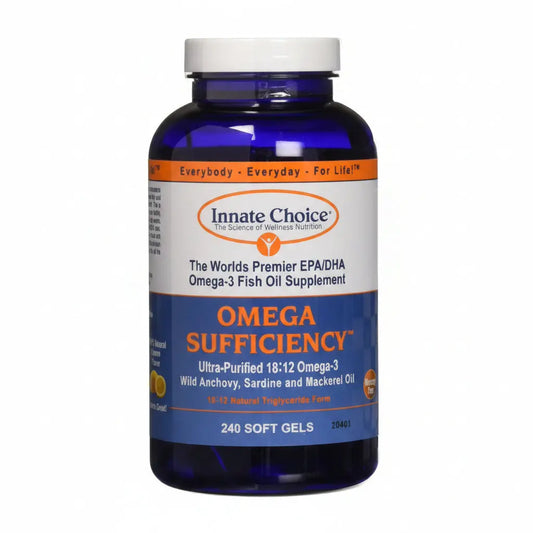 Innate Choice Omega Sufficiency Lemon 240 Capsules | Omega Supplement BritishVita | Premium UK Vitamins & Wellness Supplements