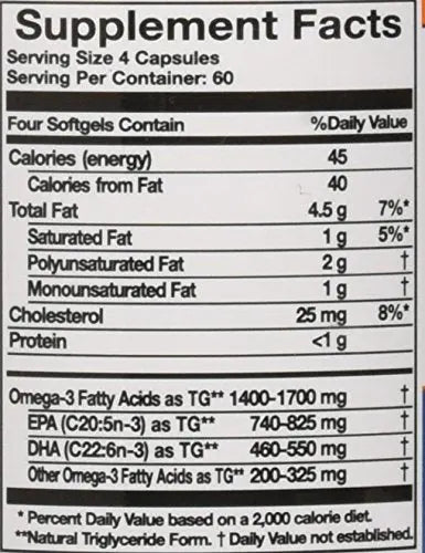 Innate Choice Omega Sufficiency Lemon 240 Capsules | Omega Supplement BritishVita | Premium UK Vitamins & Wellness Supplements