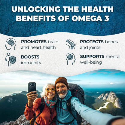 PUREHEALTH RESEARCH Complete Omega-3 Fish Oil Softgels – EPA/DHA, Non-GMO, 90 SoftGels