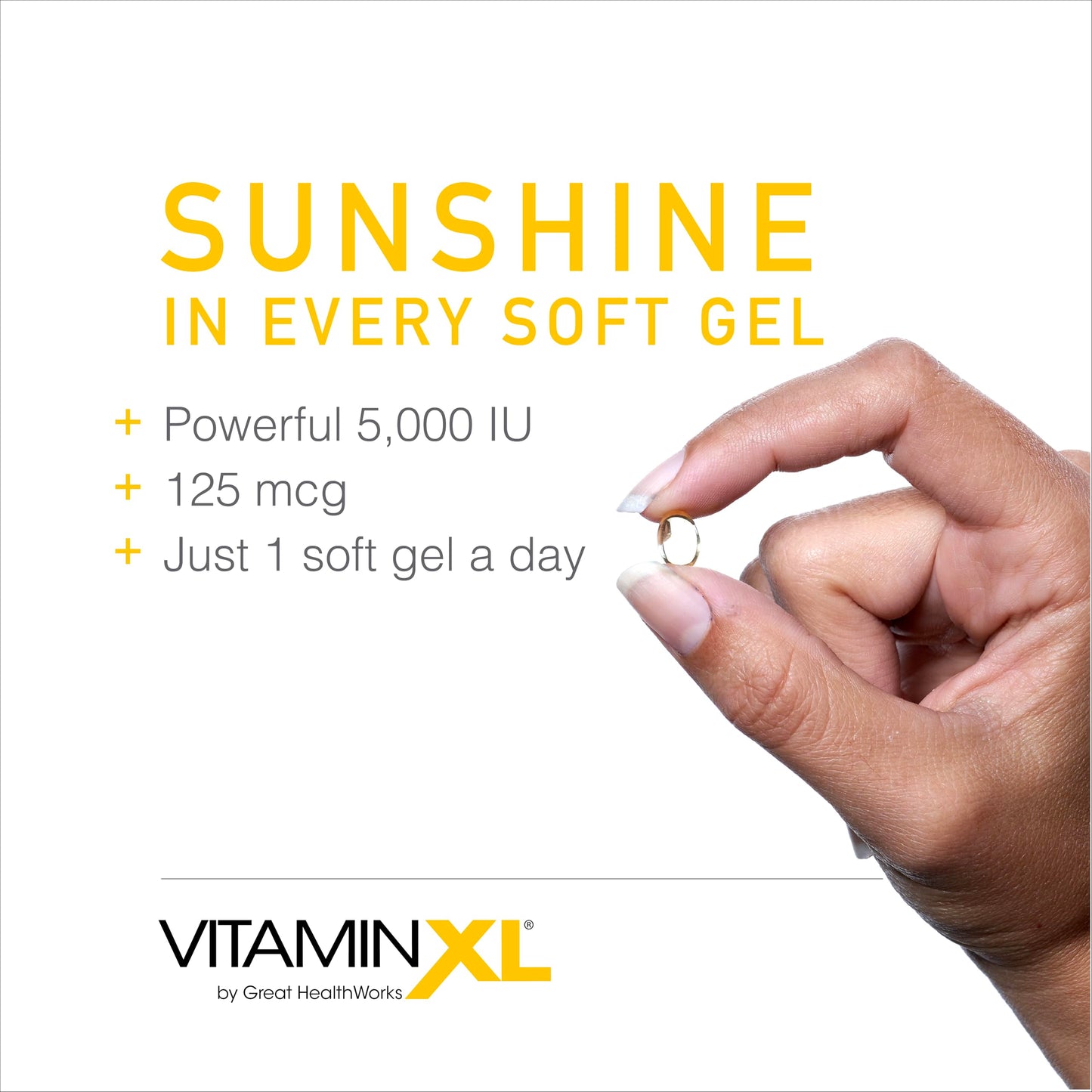 OmegaXL VitaminXL D3 5000 IU Immune Support – 30 Softgels (Non-GMO)