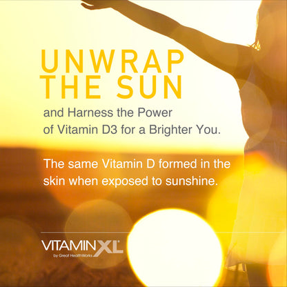 OmegaXL VitaminXL D3 5000 IU Immune Support – 30 Softgels (Non-GMO)